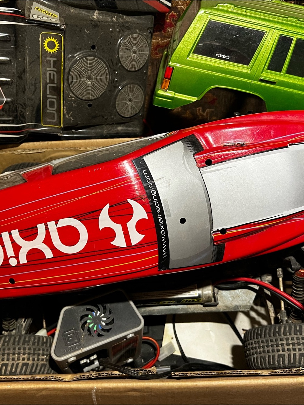 Axial Racing Red RC Car Body Shell